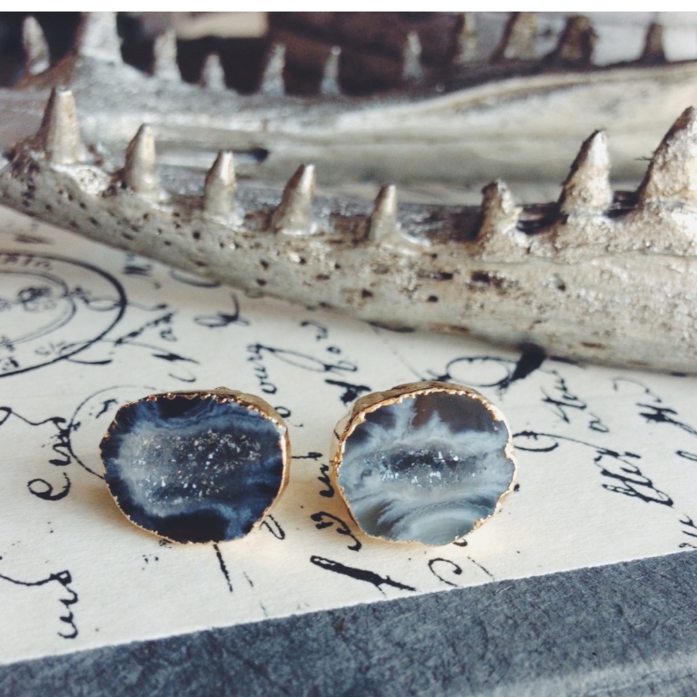 Geode Stud Earrings